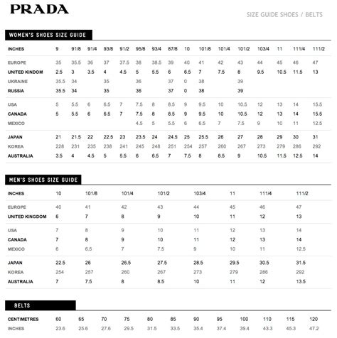 prada sizing|prada size chart clothing.